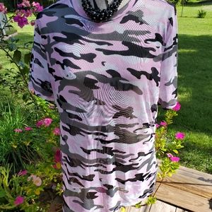 Forever 21 pink camo top